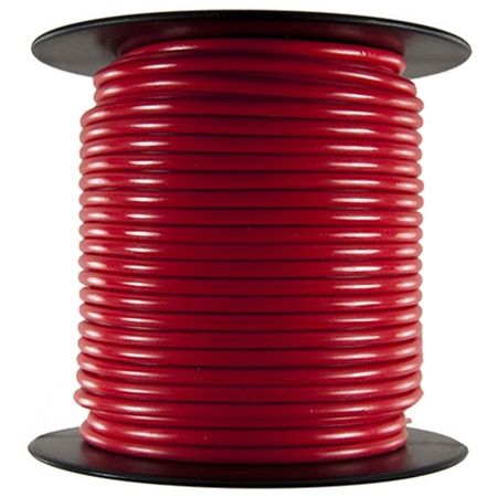 THE BEST CONNECTION Primary Wire - 8 AWG, Red 25 Ft. 82F